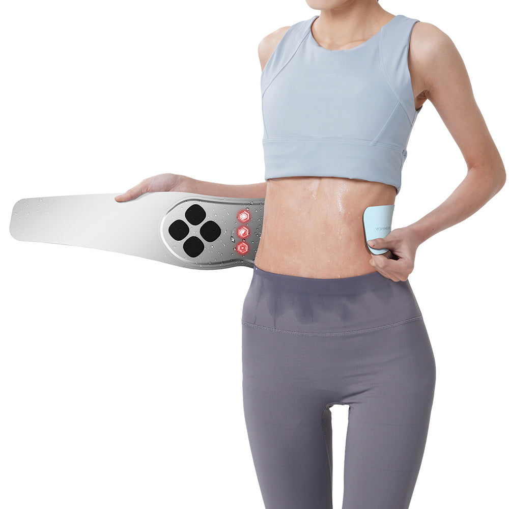 3 in 1 EMS Abs Belt with Heating and RLT